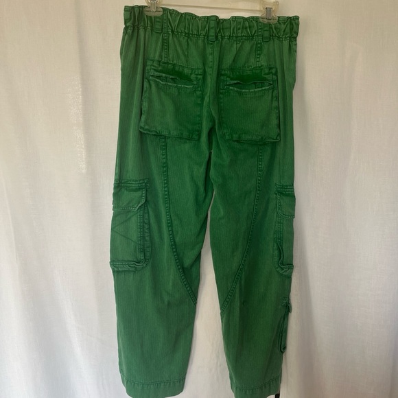 Free People We the Free Tahiti Green Cargo Utility Pants Size Small - Picture 5 of 6